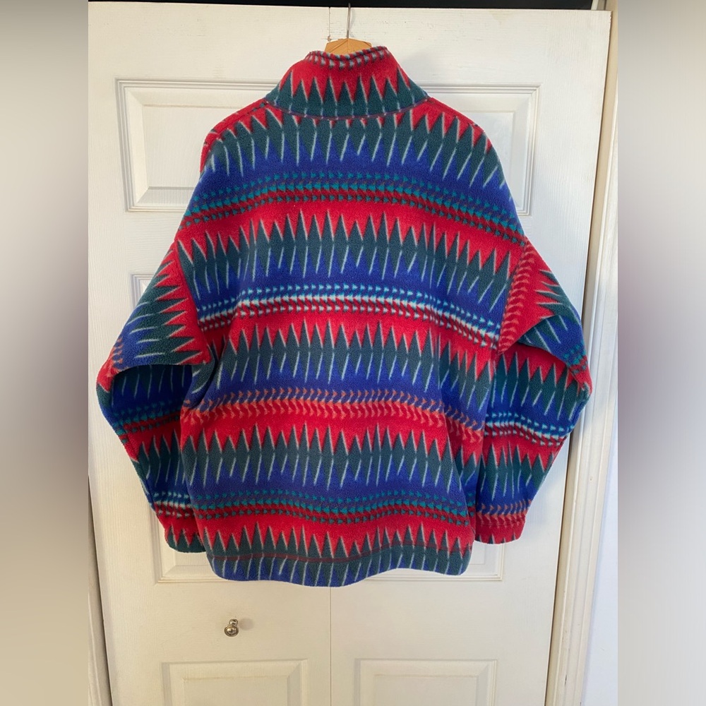 Vintage Rare 1996 Patagonia Minehaha Flame 1/4 Zip Fleece Jacket - Picture 3 of 9